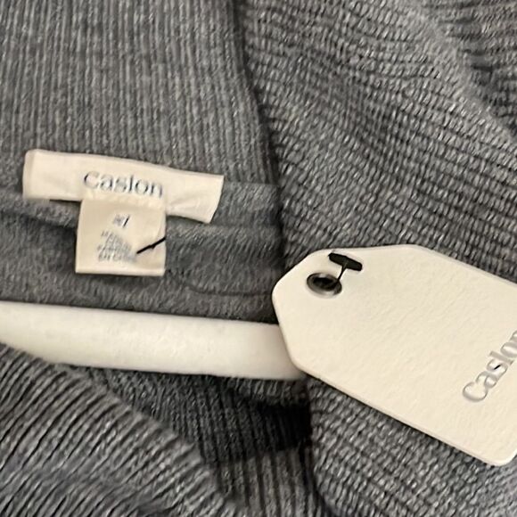 Caslon Sweater Womens plus size X1 cowl neck knit Heather Gray long sleeves New - Picture 6 of 9